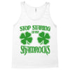 stop starting at my shamrocks Tank Top