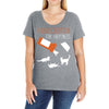 purrscription cats Ladies Curvy T-Shirt