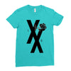 mgk t xx shirt flower black rose Ladies Fitted T-Shirt