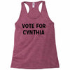 vote for cynthia Racerback Tank