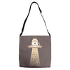 alien coffee invasion Adjustable Strap Totes