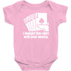 bought this shirt with your money poker Baby Onesie