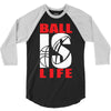 ball is life funny sports 3/4 Sleeve Shirt