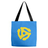 45 rpm vinyl record t shirt dj music records mens ladies tee funny Tote Bags
