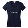 bacon Women's V-Neck T-Shirt
