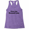 first line second line Racerback Tank