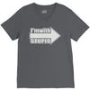 i'm with stupid V-Neck Tee