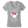 I'm Having a Little Disney Princess Women's V-Neck T-Shirt