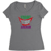 straight outta arkham Women's Triblend Scoop T-shirt