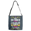 i am a october women Adjustable Strap Totes