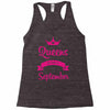queens are born in september Racerback Tank