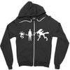 alien arith metic Zipper Hoodie