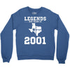 legends are born in 2001 hoodie 9 Crewneck Sweatshirt
