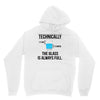 technically, the glass is always full Unisex Hoodie