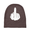 middle finger Baby Beanies