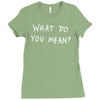 what do you mean 2016 tour Ladies Fitted T-Shirt
