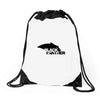 black panther logo Drawstring Bags