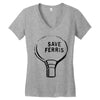 save ferrıs Women's V-Neck T-Shirt