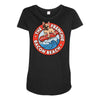 bacon beach Maternity Scoop Neck T-shirt