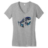 alien terror from deep space Women's V-Neck T-Shirt