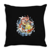 shining splash koi Throw Pillow