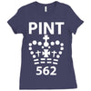 british pint funny Ladies Fitted T-Shirt