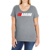 boring (nascar) Ladies Curvy T-Shirt