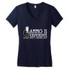 ammo is expensive Women's V-Neck T-Shirt