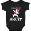 Born Unicorns-Born August Baby Bodysuit