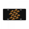 ugly pumpkin pie License Plate