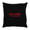 meat is murder Throw Pillow