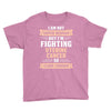 I am Not Super Woman But I'm Fighting Uterine Cancer So Close Enough Youth Tee