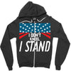 I Don't Kneel Zipper Hoodie