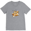 playful foxes V-Neck Tee