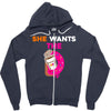 She Wants D - Dunkin Donuts Zipper Hoodie