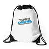 town drunk Drawstring Bags