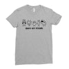 space are friends black Ladies Fitted T-Shirt