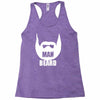 man beard funny mens Racerback Tank
