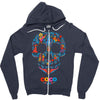 loco coco skul Zipper Hoodie