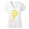 chinese dragon cool oriental asian kung fu Women's V-Neck T-Shirt
