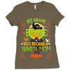 My Broom Broke So I Became A Biker Mom Ladies Fitted T-Shirt