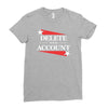 delete your account Ladies Fitted T-Shirt
