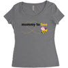 Mom to Bee Baby Girl Women's Triblend Scoop T-shirt