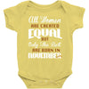 all women are created equal but only the best are born in november Baby Bodysuit