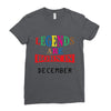 legends are born december Ladies Fitted T-Shirt