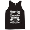 February Girls Are Sunshine Mixed With A Little Hurricane Tank Top