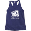 bought this shirt with your money poker Racerback Tank