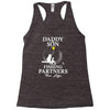 Daddy And Son Fishing Partners For Life Racerback Tank