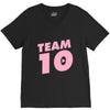 team 10 light pink V-Neck Tee