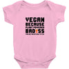 Vegan Because Plant Powered Badass Was Not an Offical Tittle FulL Baby Bodysuit